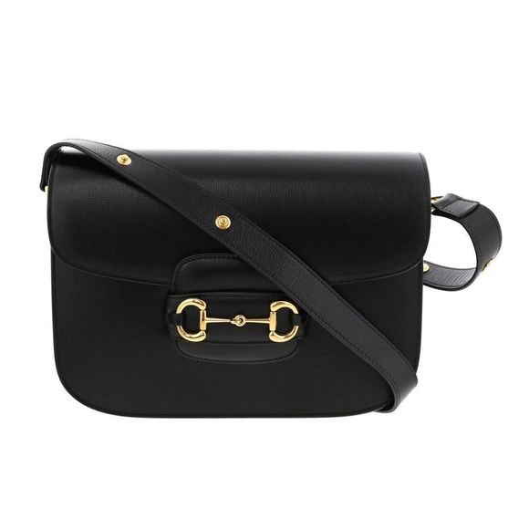 Gucci Shoulder Bag Horsebit Black - Picture 1 of 6